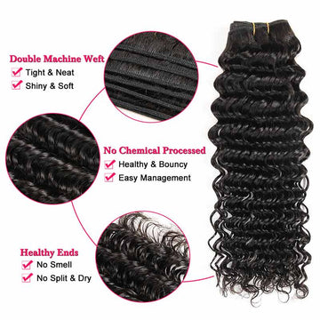 Ali Annabelle Brazilian Deep Wave Human Hair 1 Bundle Remy Hair